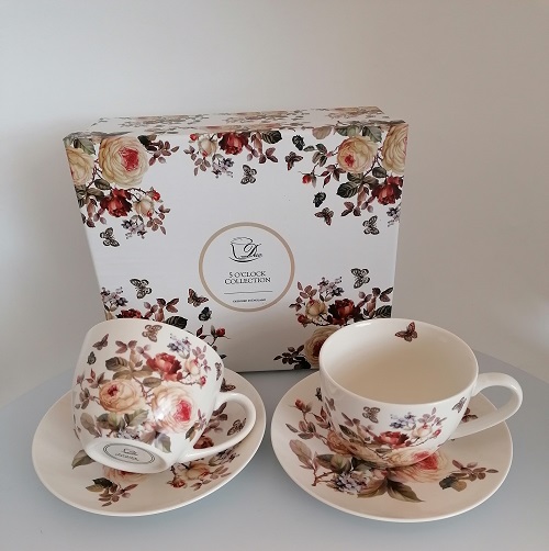 Šálky + podšálky porcelánové 143409 SET 2 x 90ml
