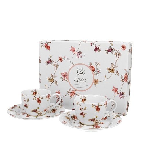 Šálky + podšálky porcelánové SAFA SET 2 x 90ml