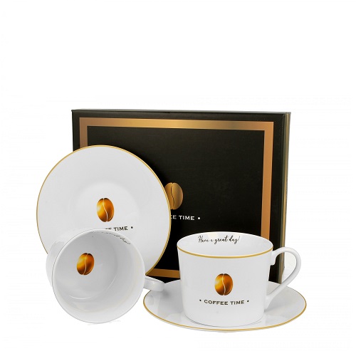 Šálky + podšálky porcelánové 163057 SET 2 x 130ml