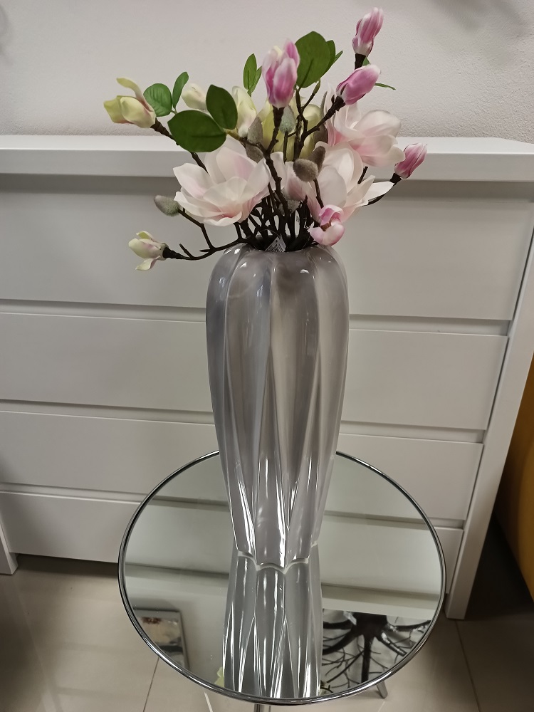 Váza keramická sivá 10338  v.40cm