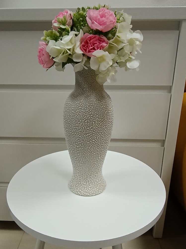Váza keramická krémová 6226 v.30,5cm